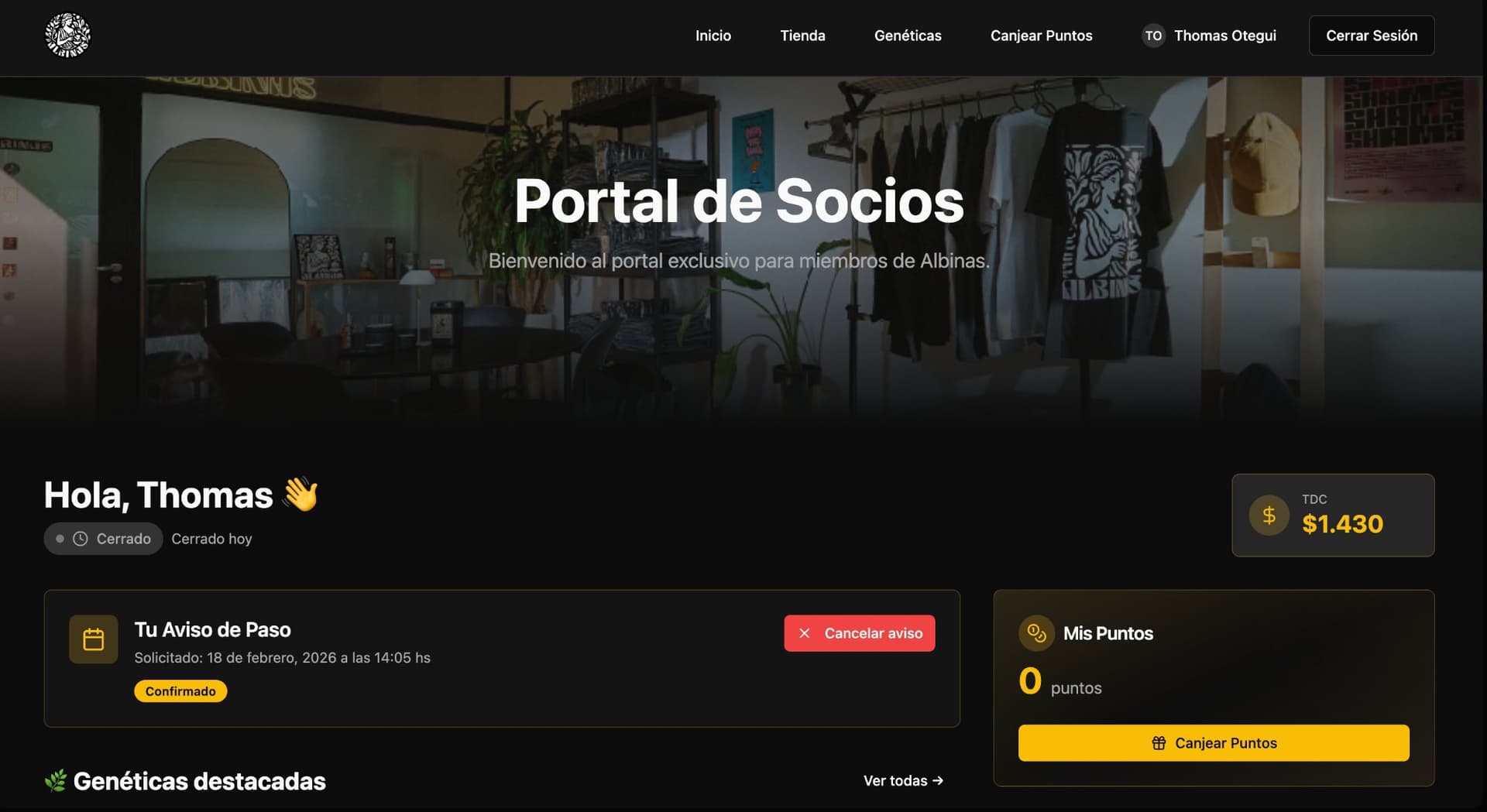 Portal de Socios